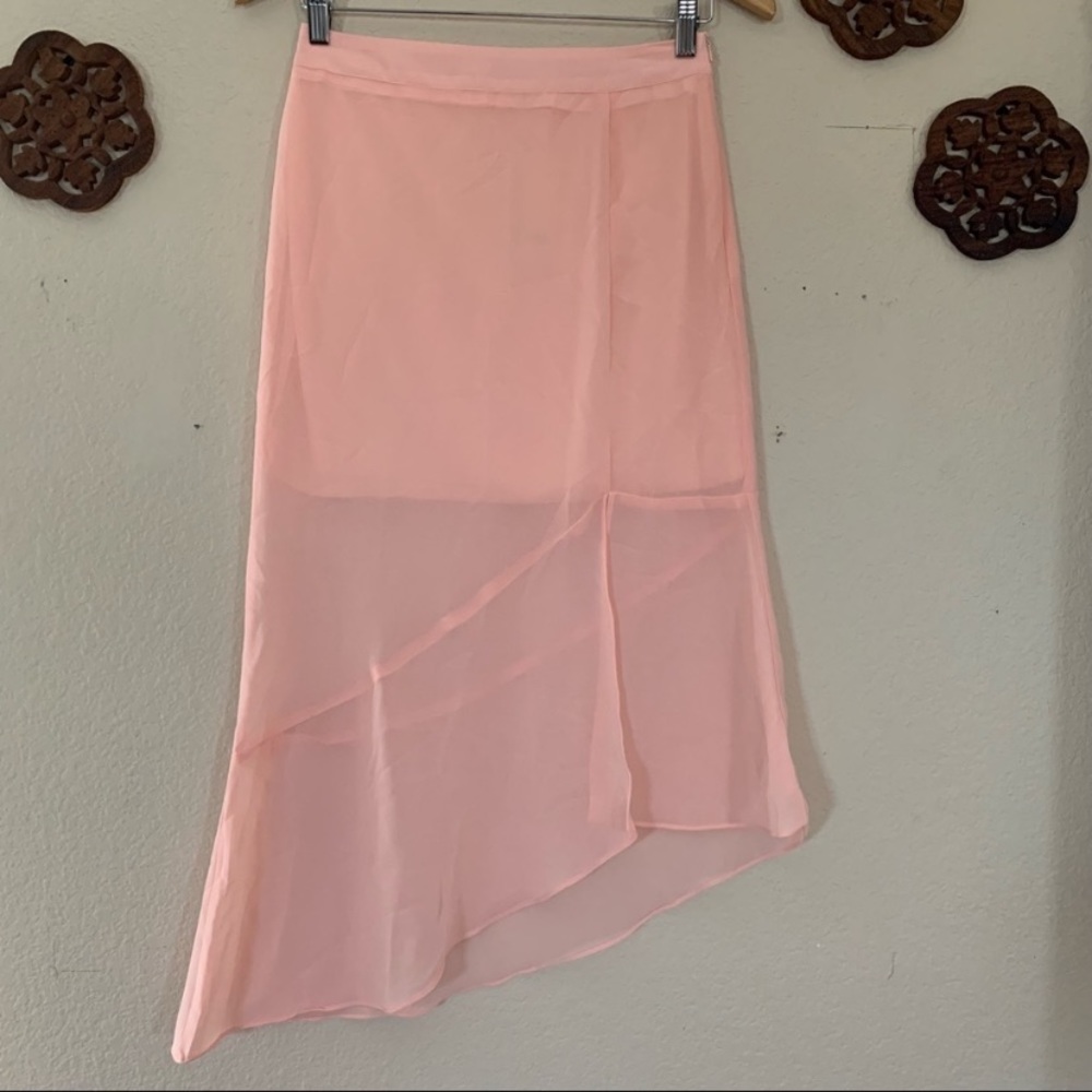 Francesca’s Mi Ami Front Slit Asymmetrical Skirt NWT